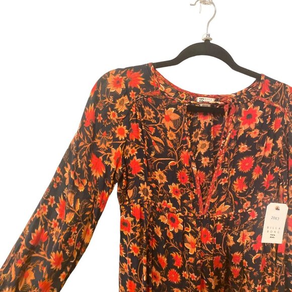 NWT BILLABONG Hearts Desire Long Sleeve Mini Dress, size X Small/6 - Picture 4 of 7